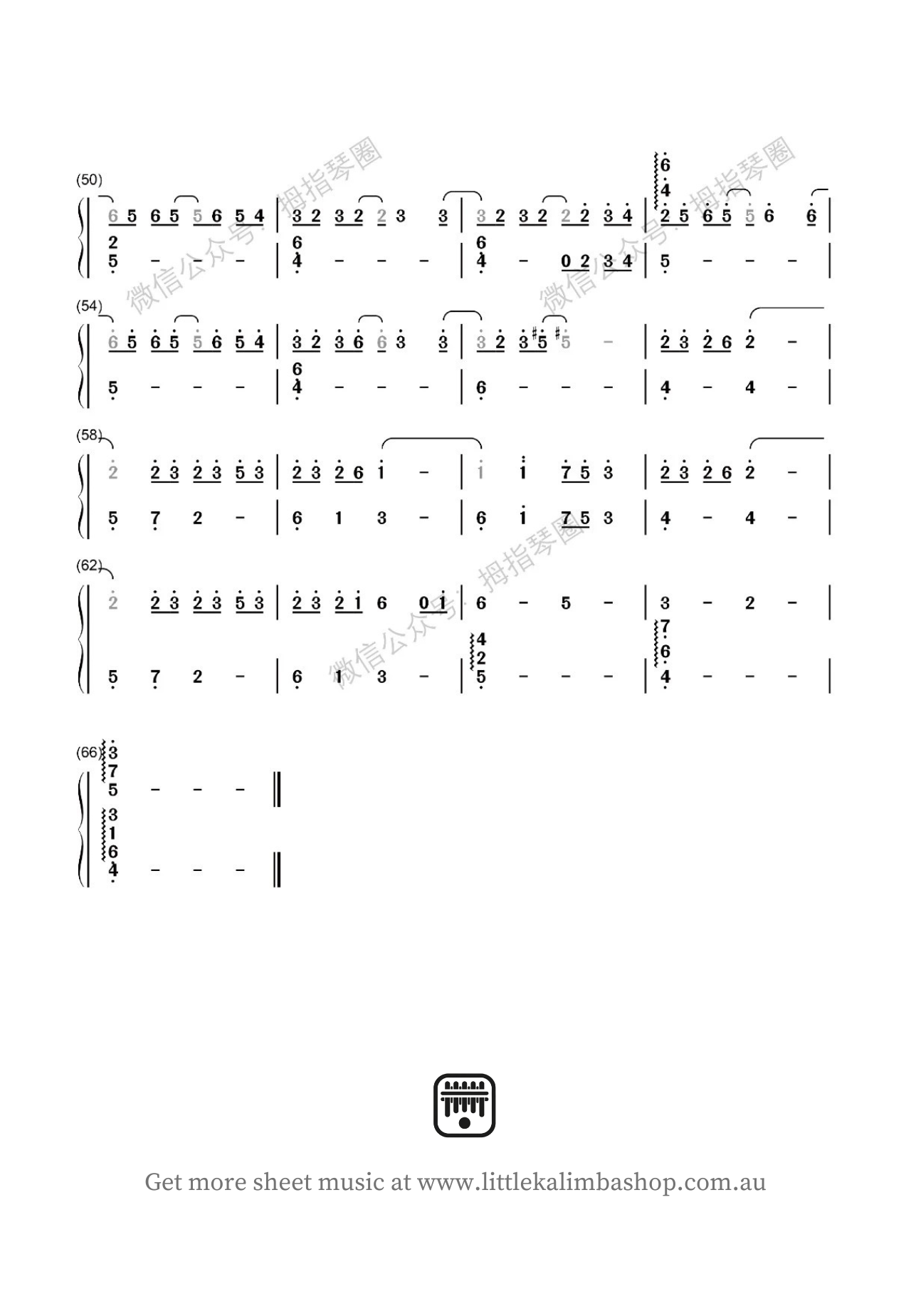 kalimba sheet music tutorial Merry Christmas, Mr. Lawrence Kalimba Cover by April Yang