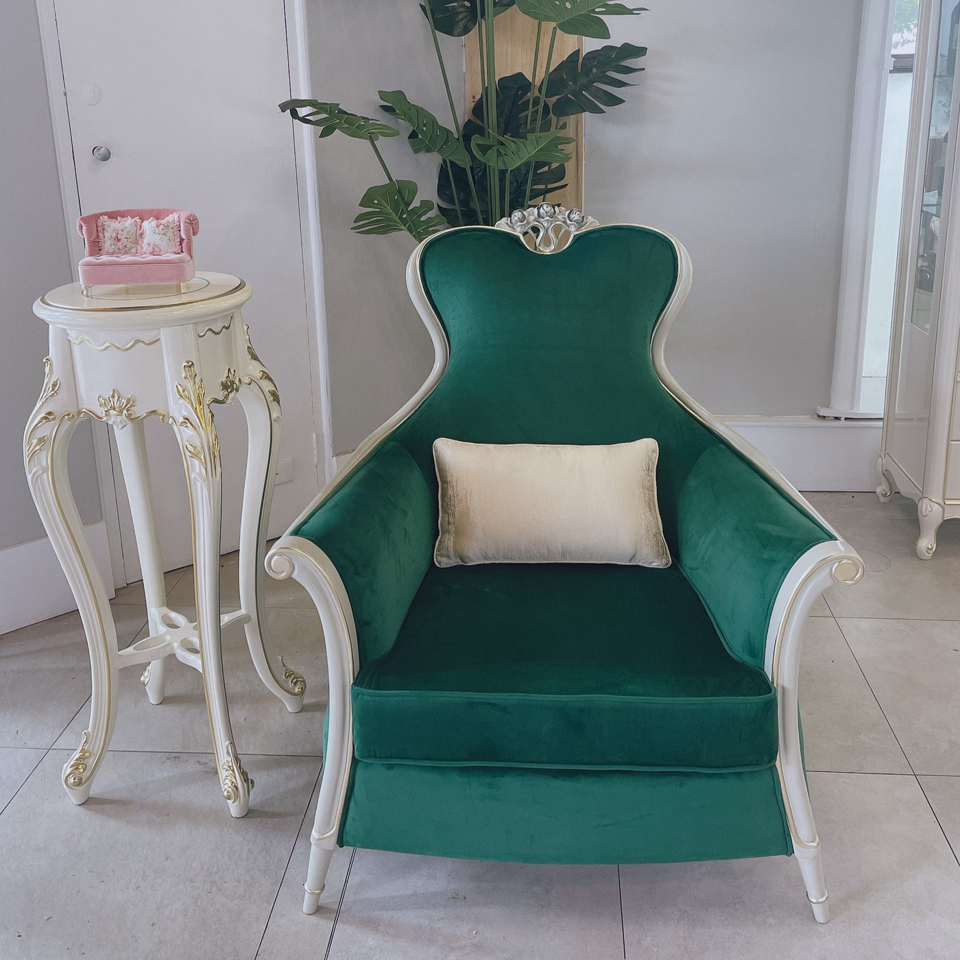 velvet elodie dining chair