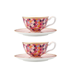 Maxwell & Williams Coupe Demi Tasse Cup & Saucer - Pack of 4