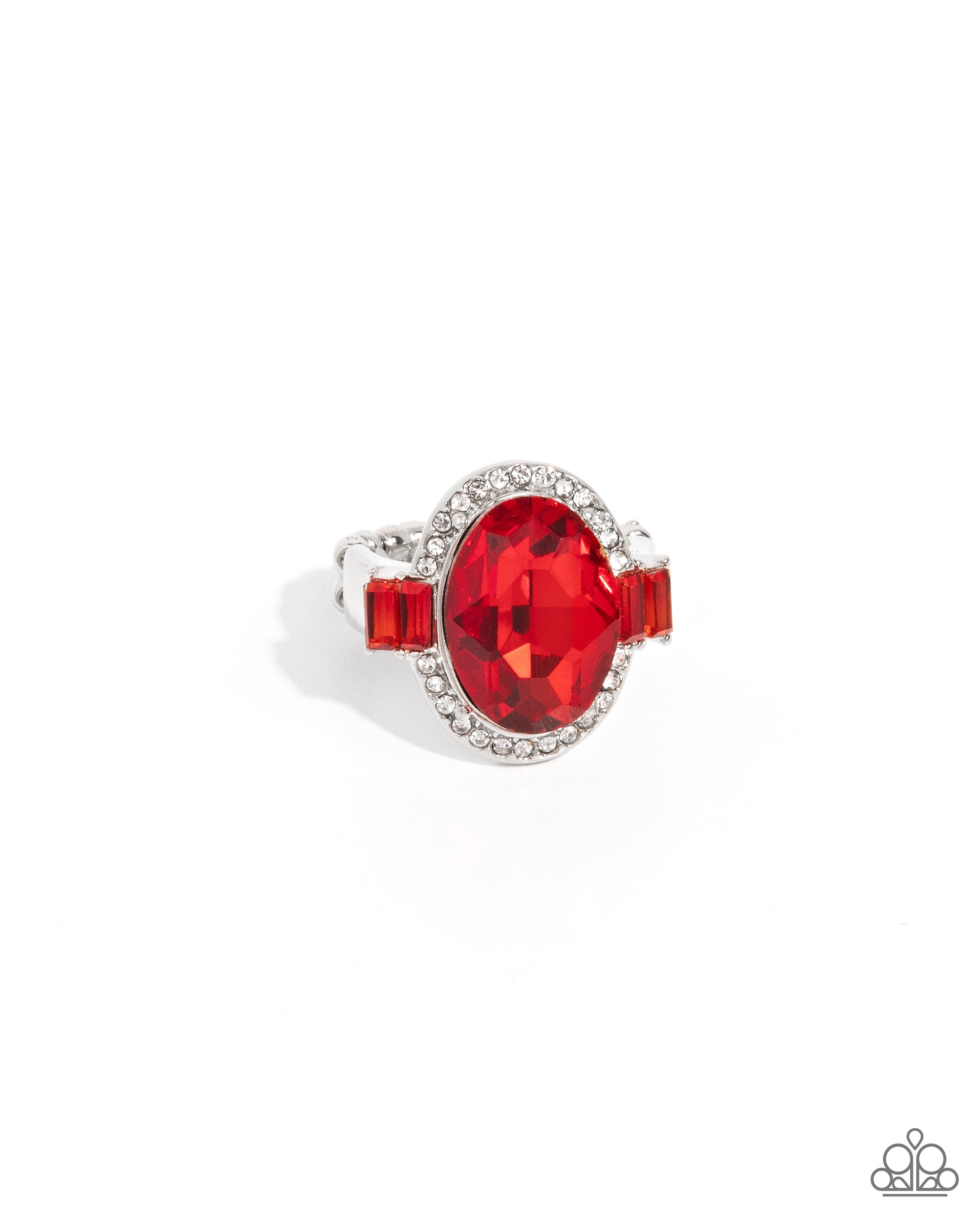 Stubborn Shimmer - Red Ring Paparazzi