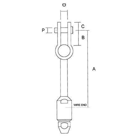 STA-LOK Eye product drawing