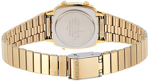 casio women's vintage la670wga-1df daily alarm digital gold-tone watch