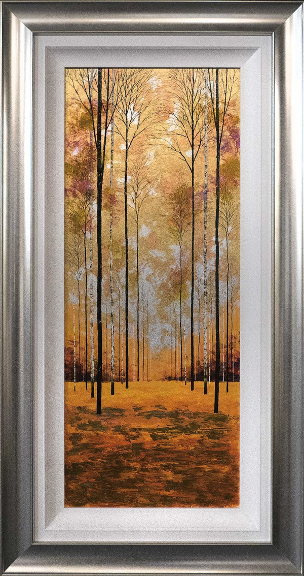 Autumn Birches Triptych - Original - SOLD - Wyecliffe Original Art