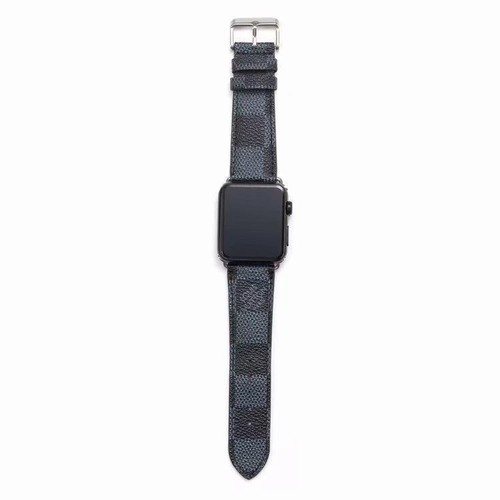 Apple Watch Band LV Louis Vuitton Genuine Leather iWatch Band Luxury