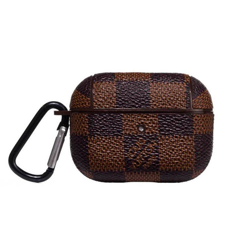 Brown Checkered LV Louis Vuitton Luxury High End Airpods Pro Case