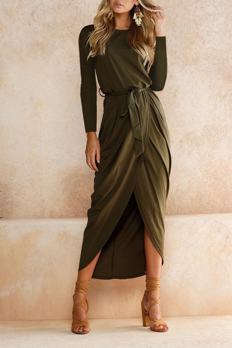 after midnight casual ankle length dress