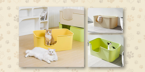  large-size litter boxes