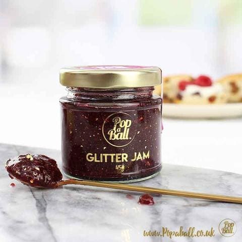 Raspberry Glitter Jam with Prosecco Flavour