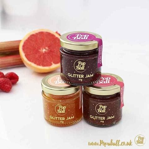 Glitter jam and marmalade selection