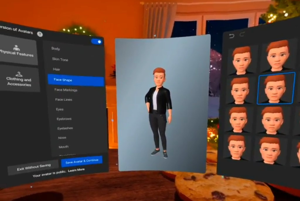 Créateur de méta-avatar Oculus