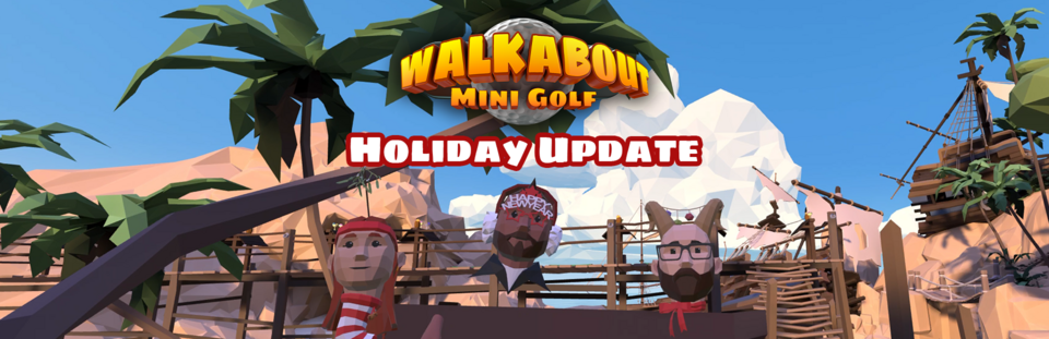 Walkabout Mini Golf winter christmas vr update holiday