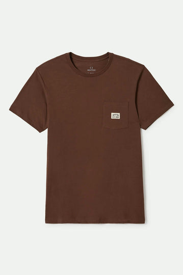 Woodburn S/S Tailored Pocket T-Shirt - Pinecone Brown Image 1