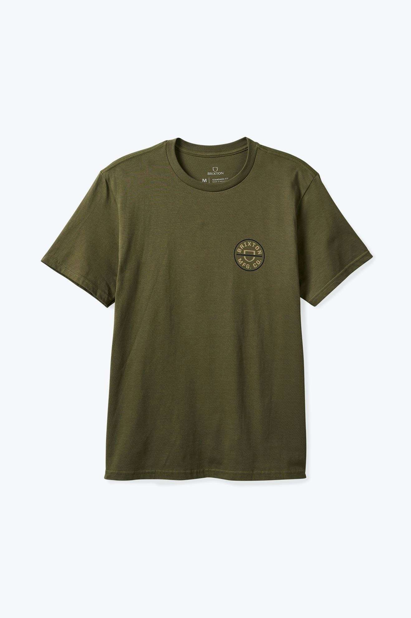 Men's Crest II S/S Standard T-Shirt in Black/Charcoal