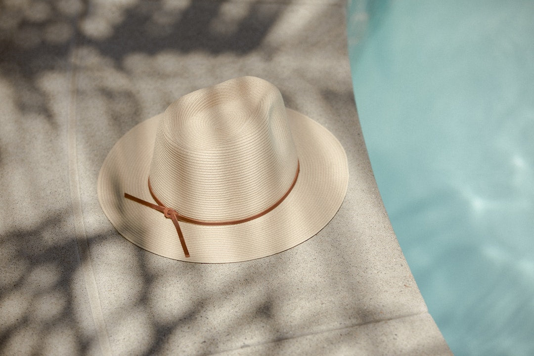 Wesley Straw Packable Fedora 