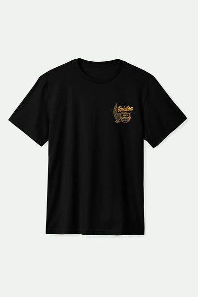 View Highline S/S Standard T-Shirt - Black Worn Wash