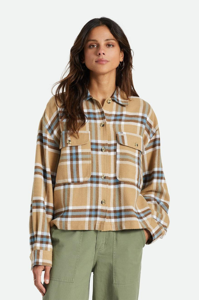 Bowery Women's L/S Flannel - Washed Navy – Brixton