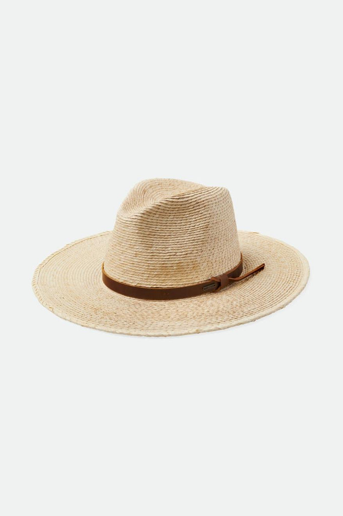 Unisex Wesley Fedora in Timberwolf – Brixton