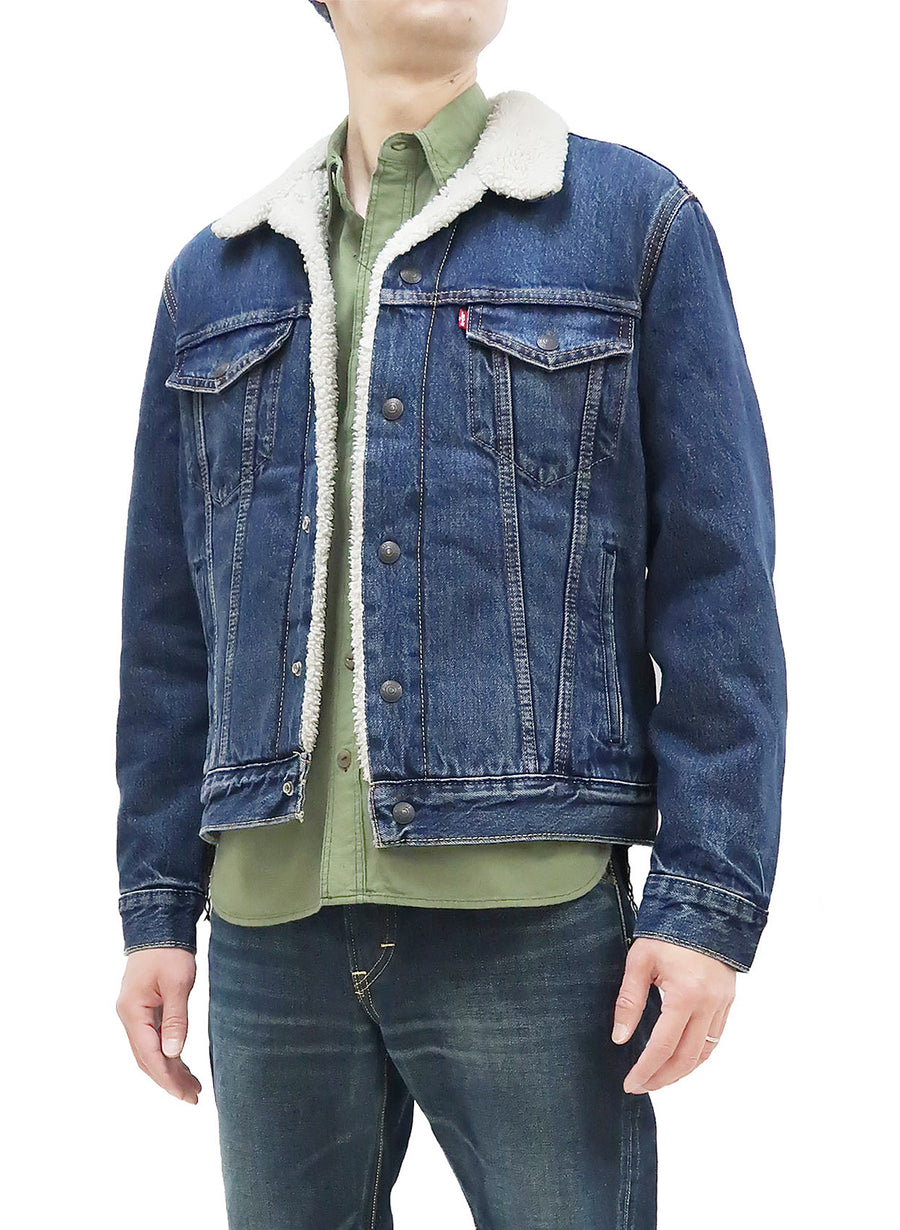 Levi's Sherpa Trucker Jacket Men's Type 3 Sherpa-Lined Denim Jacket Le RODEO-JAPAN Clothes shop