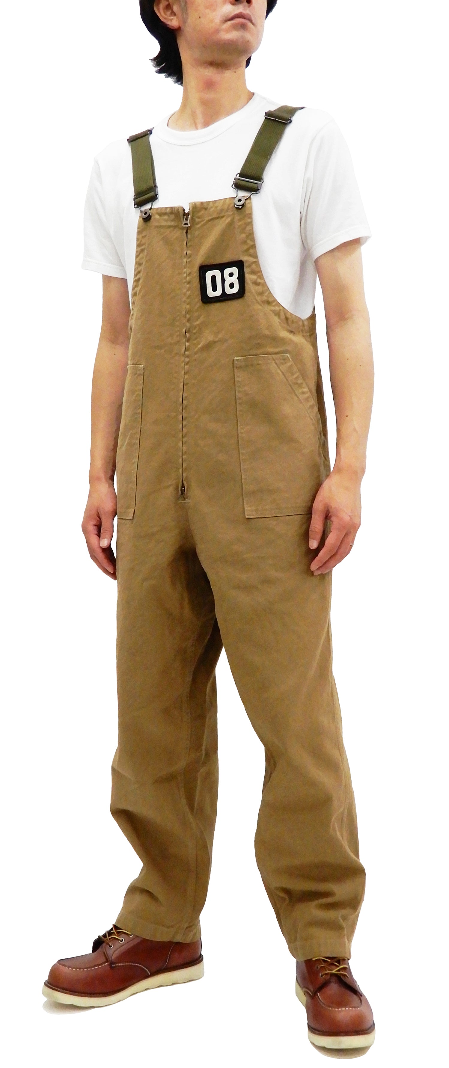 Pherrow's Mens Bib Overall U.S.Navy Deck Pants Military Style Overalls ...