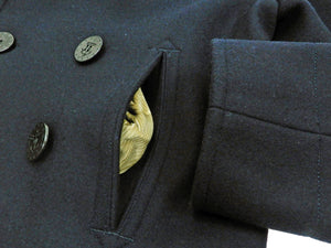 Buzz Rickson Pea Coat Men's U.S. Navy Wool Peacoat Double-breasted