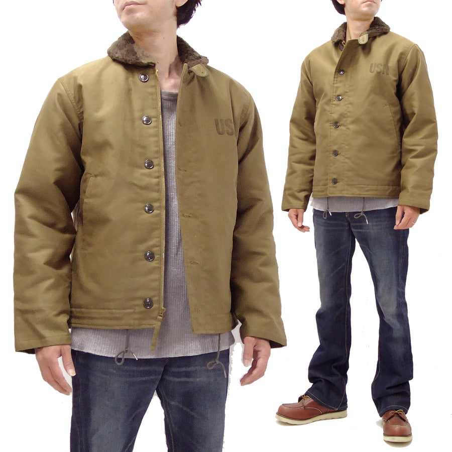 Buzz Rickson N-1 Deck Jacket DEMOTEX-ED Men's US Navy N1 Khaki