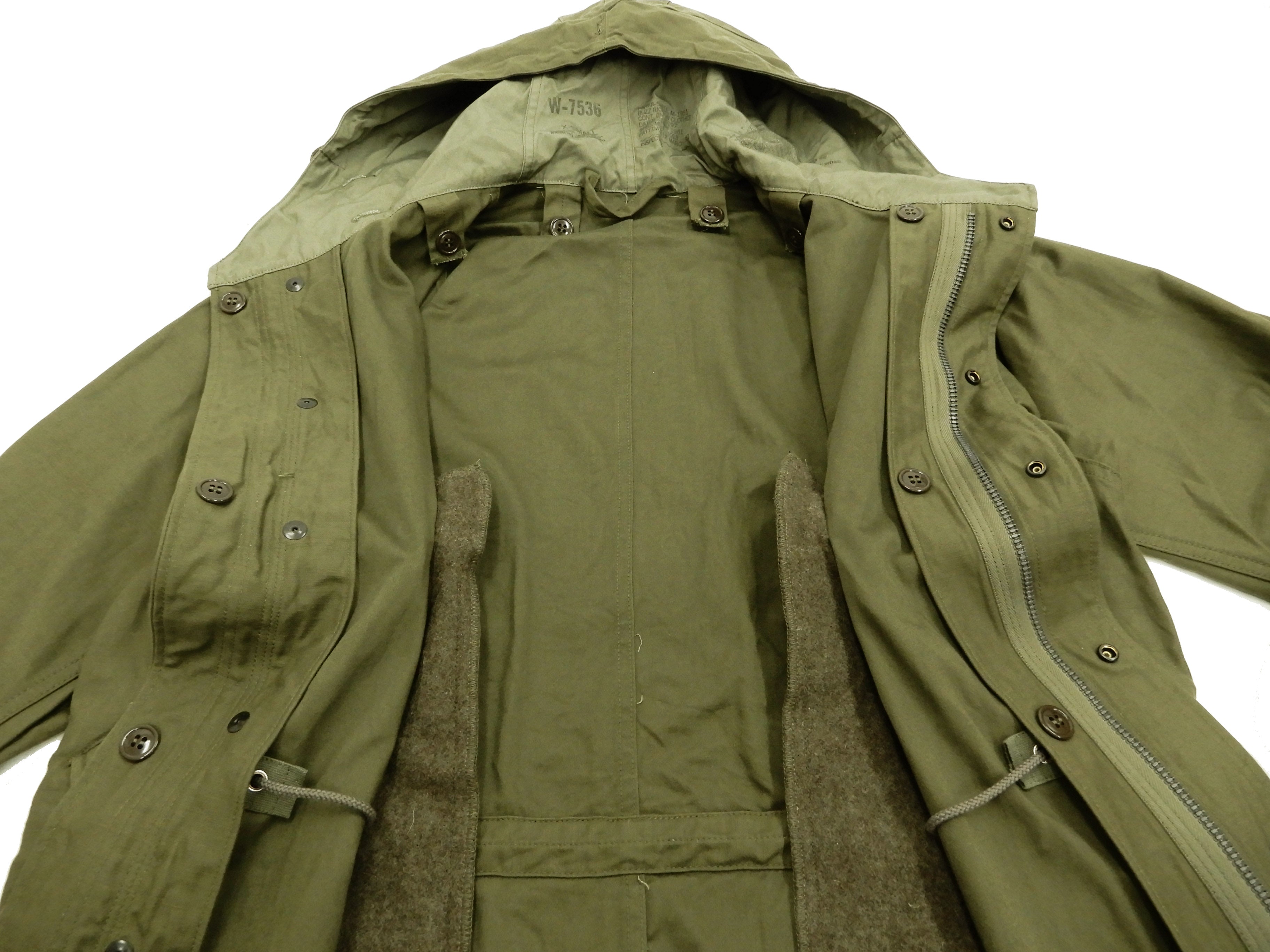 Buzz Rickson Men's U.S. Army M-51 Fishtail Parka Military Coat BR12266 ...