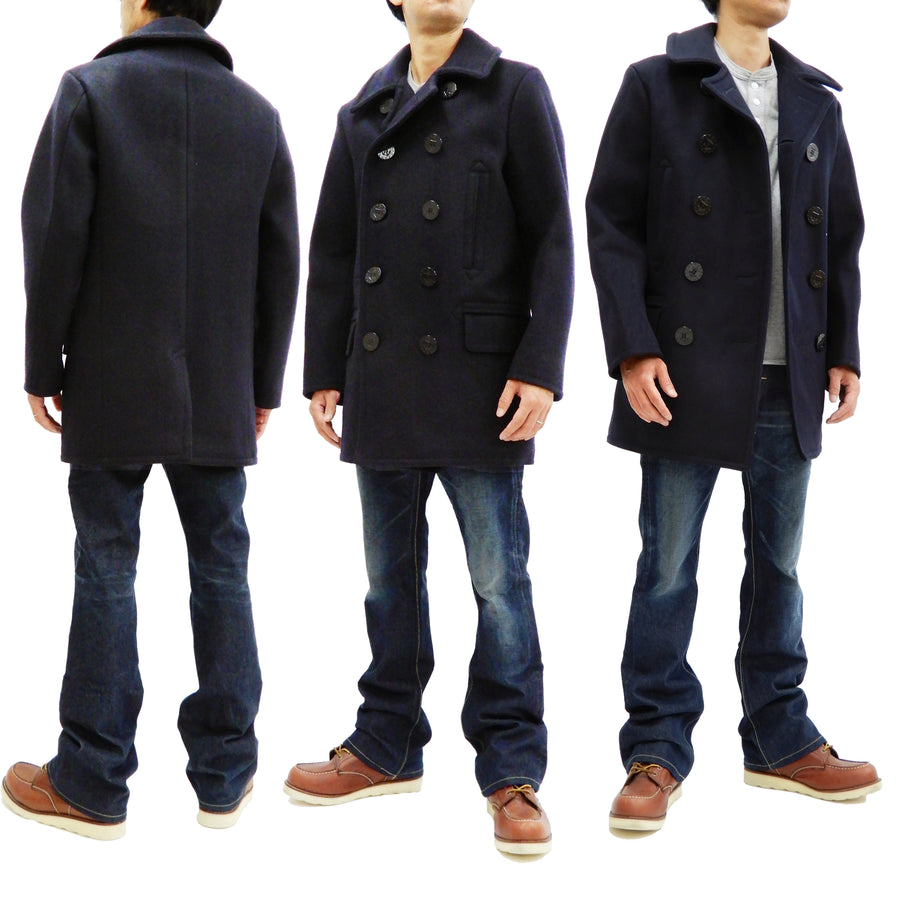 Buzz Rickson Pea Coat Men's U.S. Navy Wool Above-knee length