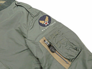 Buzz Rickson Jacket Men's L-2B Flight Jacket Plain Bomber Jacket