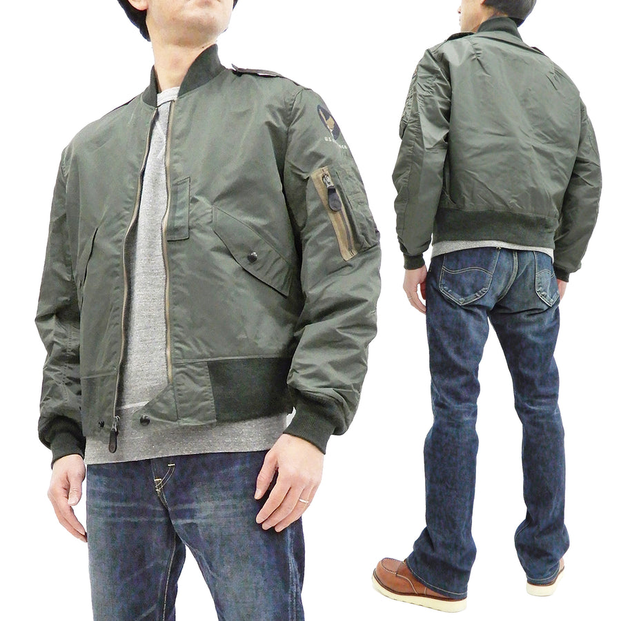 Buzz Rickson Jacket Men's L-2B Flight Jacket Plain Bomber Jacket