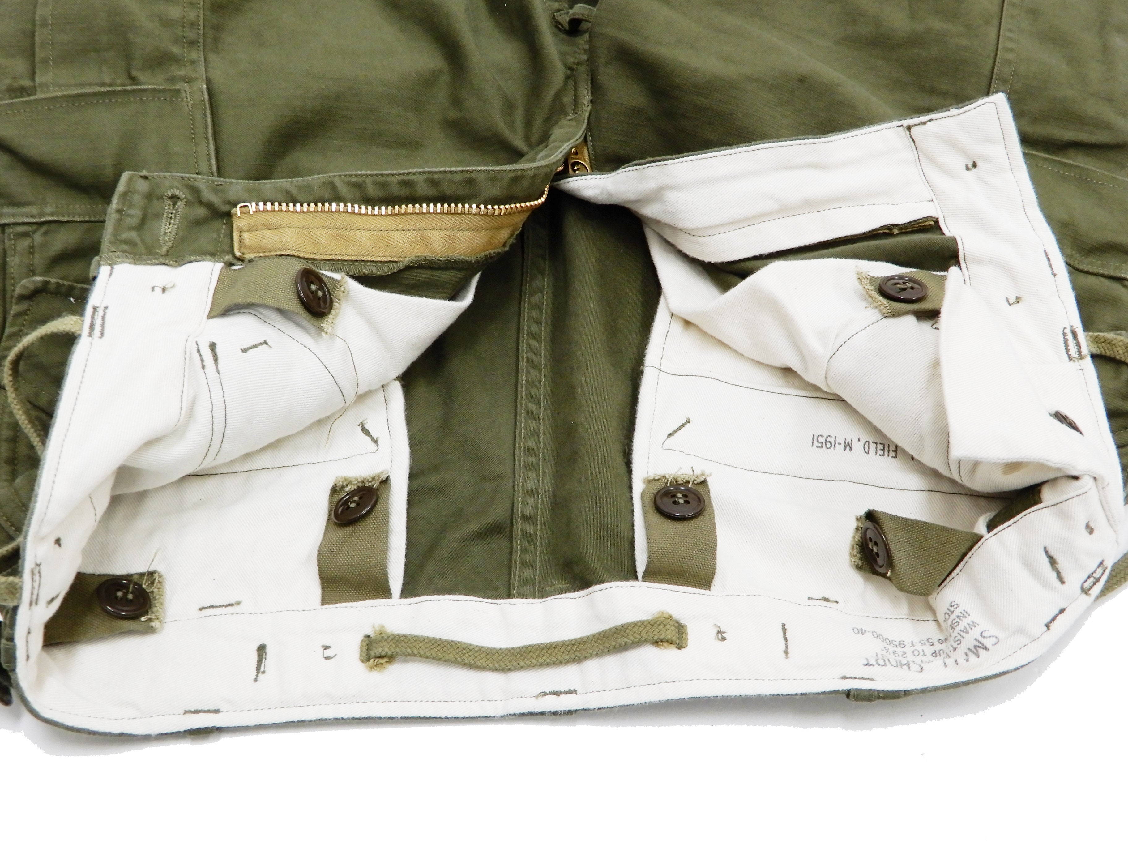 Buzz Rickson Cargo Pants Men's US Army Korean War M-1951 Field Trouser ...