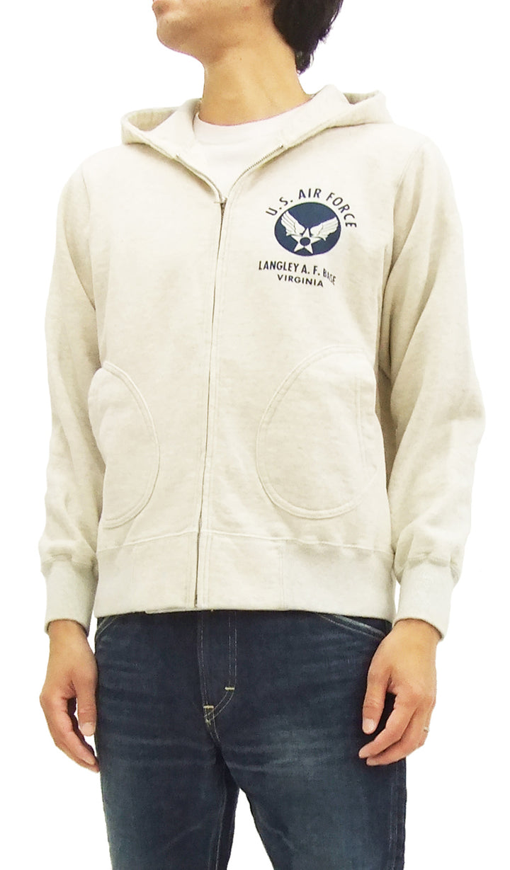 Buzz Rickson Hoodie Men's USAAF Insignia Hoodie Zip Front Hooded