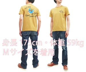 Buzz Rickson T-shirt Men's Military Graphic Short Sleeve Loopwheeled Tee BR78990 159 Orange