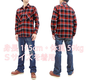 Sugar Cane Shirt Men S Long Sleeve Ultra Heavy Flannel Twill Plaid Wor Rodeo Japan Pine Avenue Clothes Shop