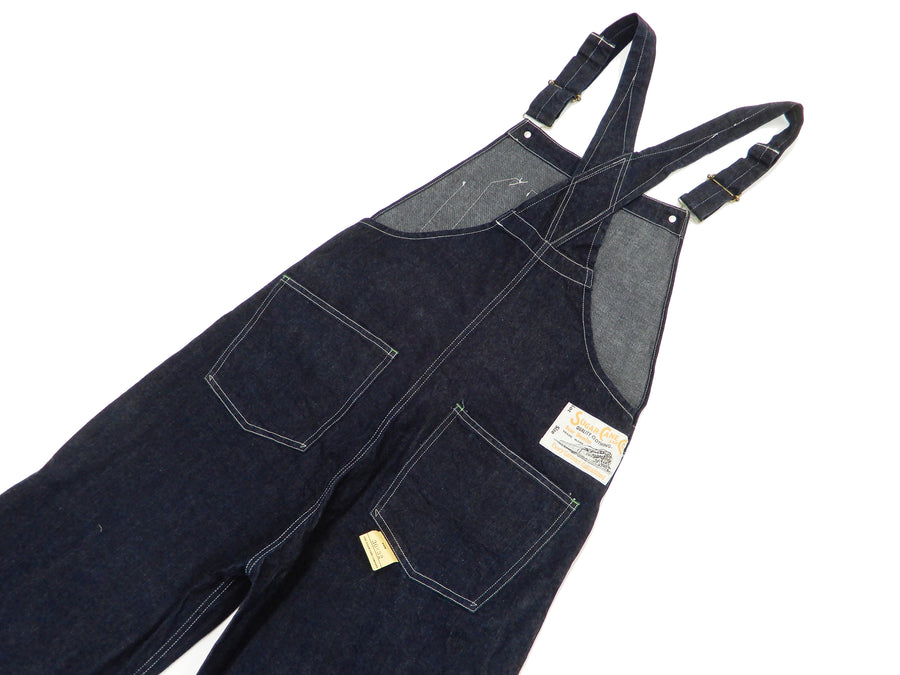 Sugar Cane Overall Men's 11 Oz. Blue Denim Bib Overalls Toyo