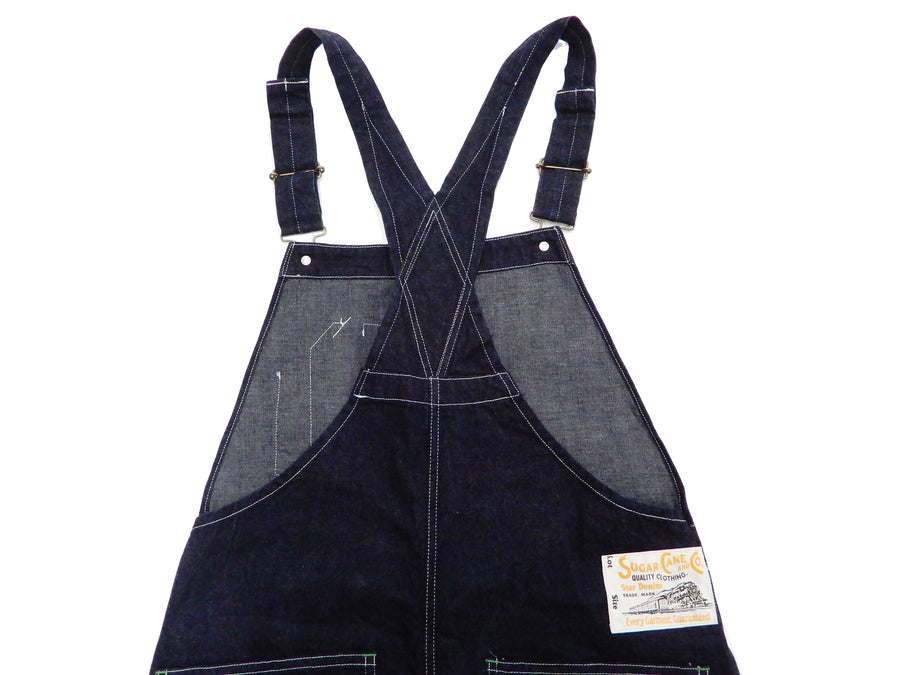 Sugar Cane Overall Men's 11 Oz. Blue Denim Bib Overalls Toyo