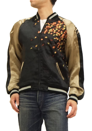 Hanatabi Gakudan Men's Japanese Souvenir Jacket Owl and Autumn