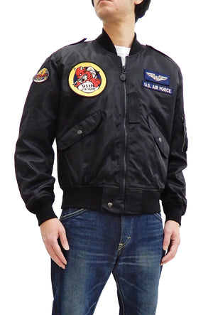 Tedman Men's L-2 Flight Jacket Lucky Devil Custom Nylon Bomber