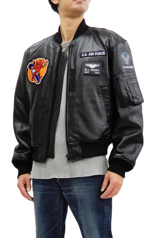 Tedman MA-1 Leather Jacket Men's Genuine Lambskin Custom Bomber