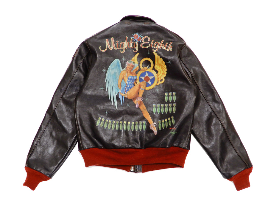 TOYS McCOY Jacket Men's A-2 Flight Jacket A2 Custom Leather Bomber