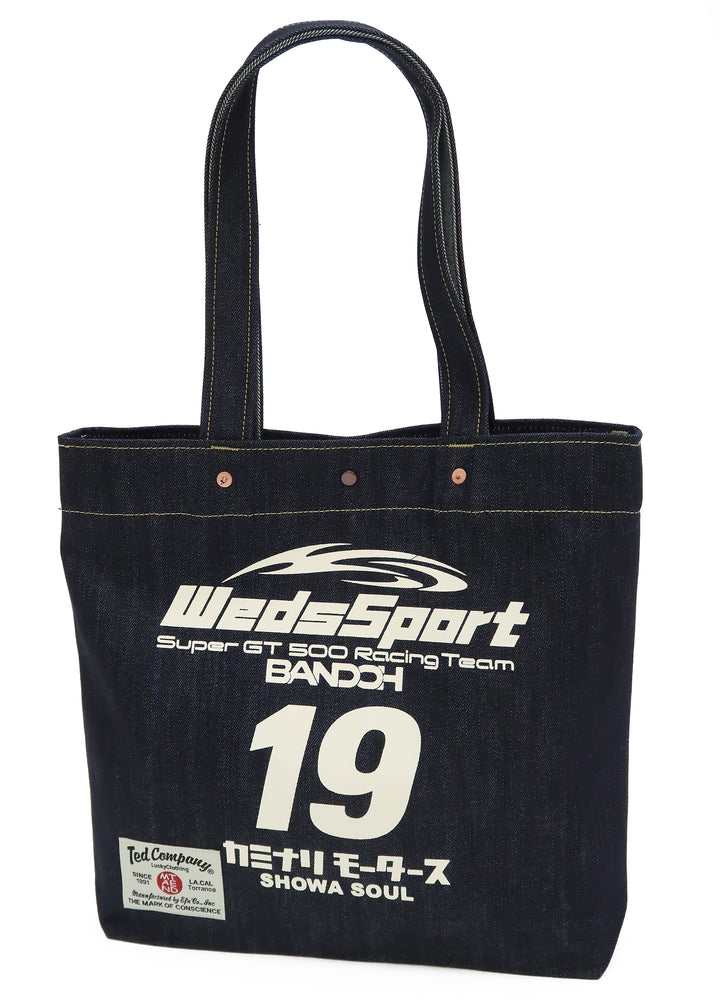 Tedman Denim Tote Bag Men's Casual WedsSport BANDOH Kaminari WSBBG