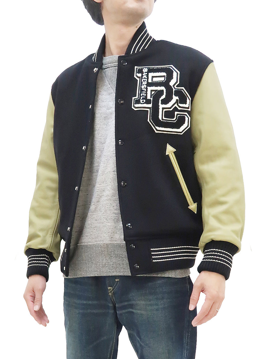 Whitesville Varsity Jacket Men's Letterman Jacket Melton x Leather