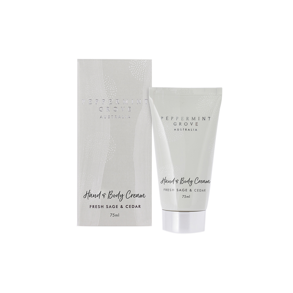 Fresh Sage & Cedar Hand & Body Cream Tube 75ml