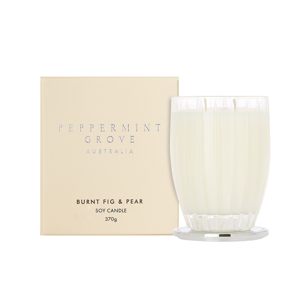 Burnt Fig & Pear Soy Candle 370g