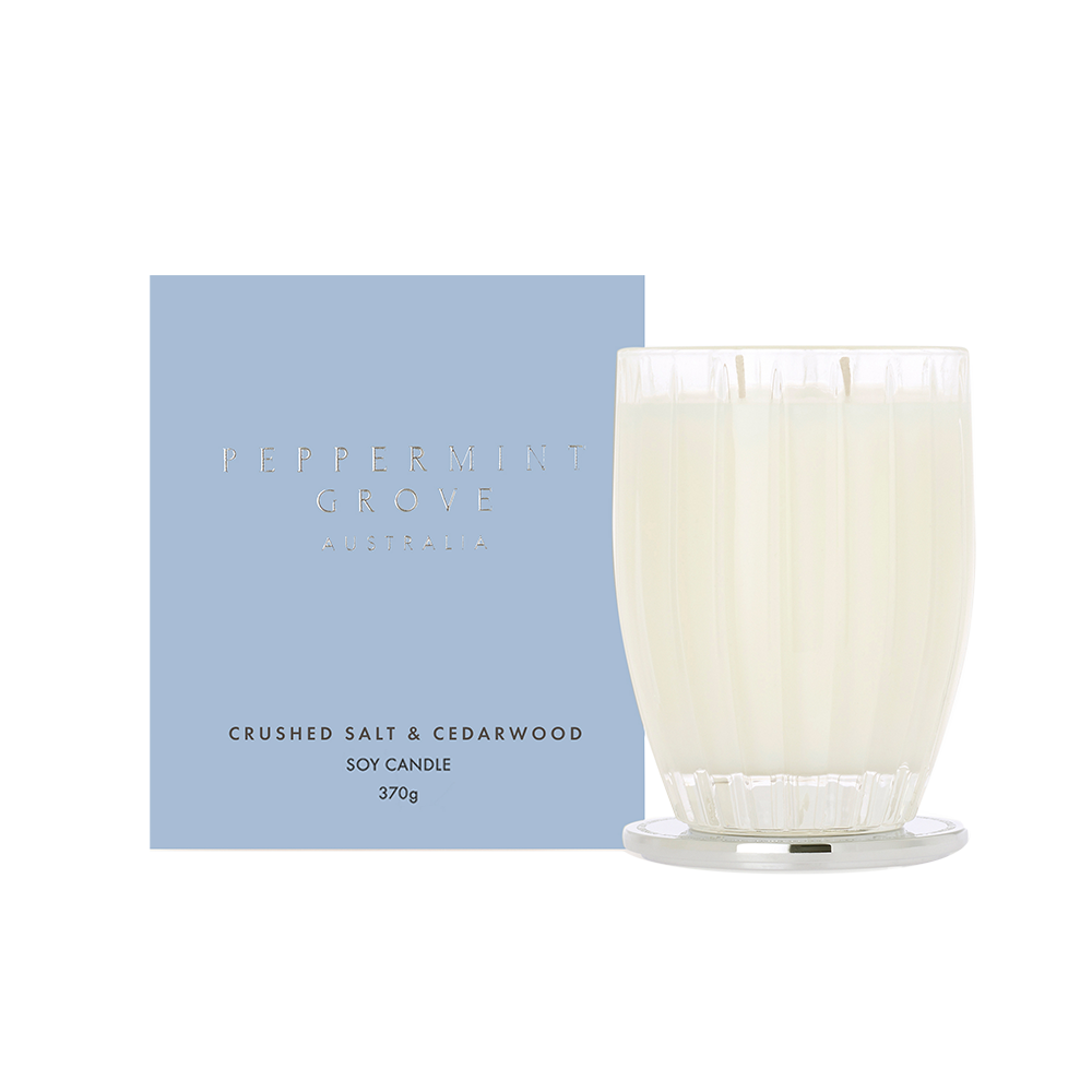 Crushed Salt & Cedarwood Soy Candle 370g