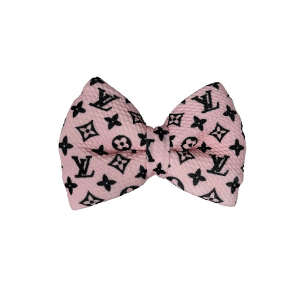 LV Inspired Bow – Nursery Couture