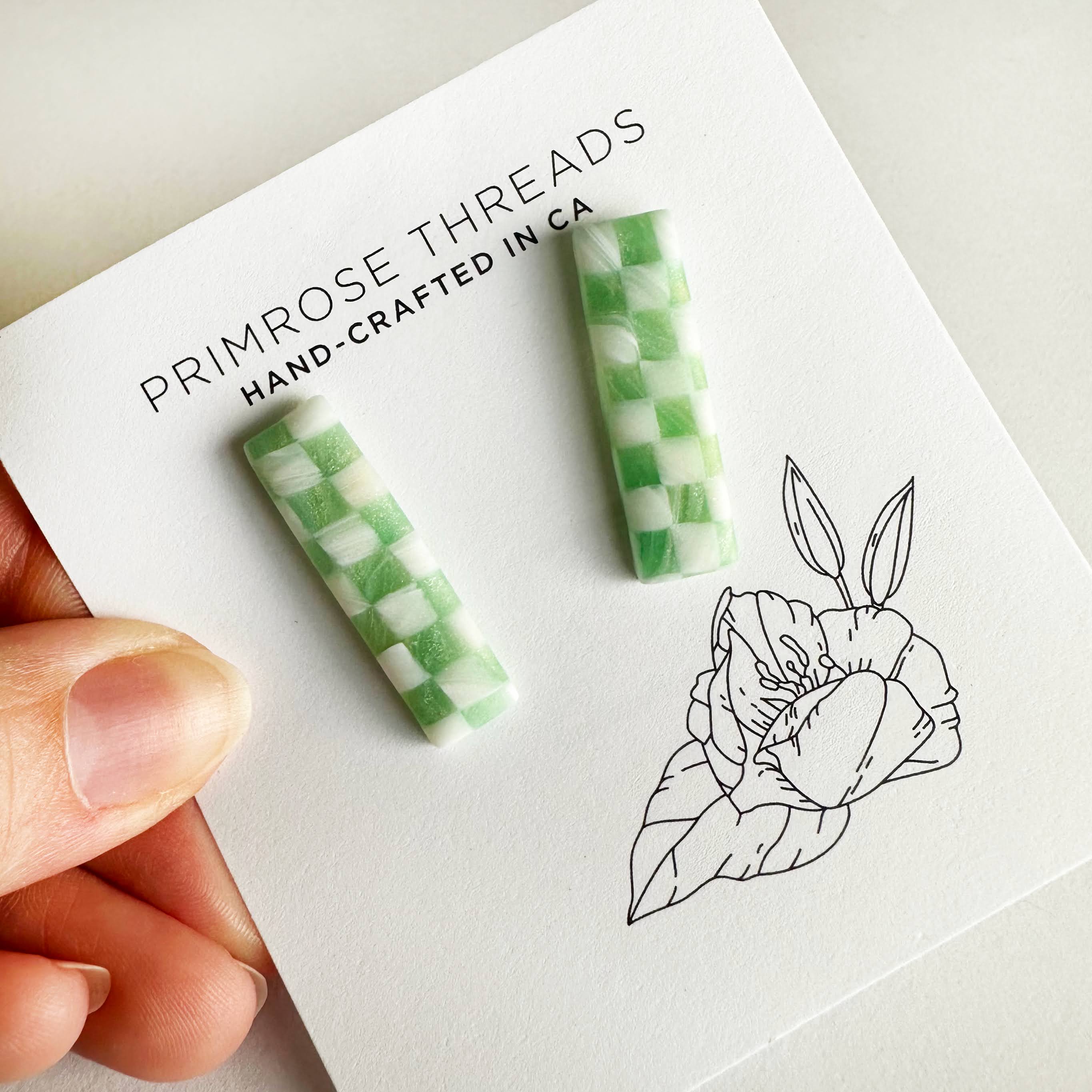Eloise in Jade Checkerboard