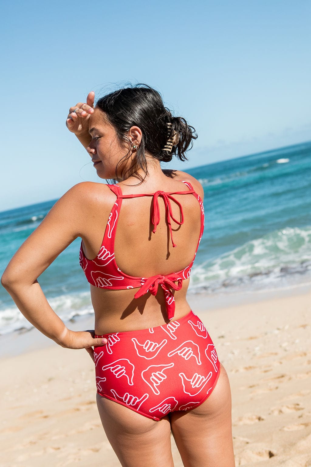 Girl's Bikini Separates in Lava Rainbow - OF ONE SEA