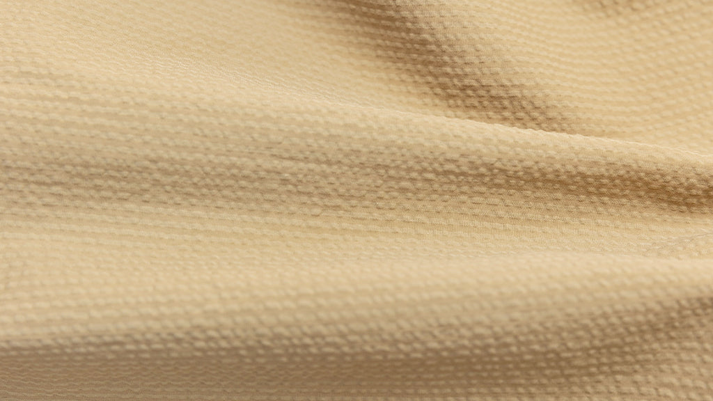 Close up of Cheegs SeerTech™ Seersucker dress shirt fabric