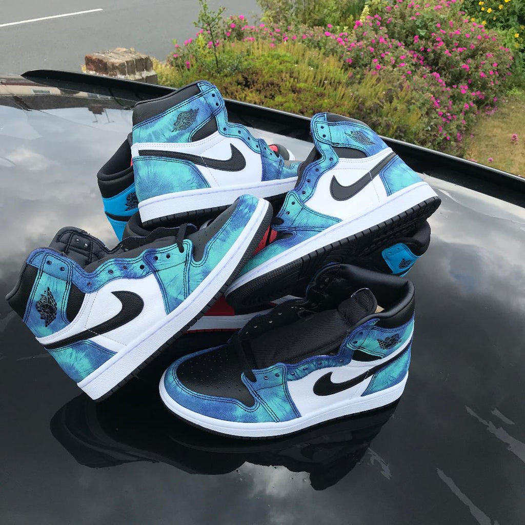 retro tie dye jordans