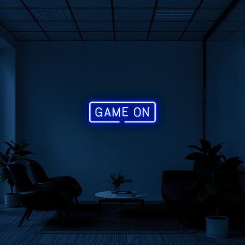"Game on" Neon LED- 42 Inch X 24 Inch -